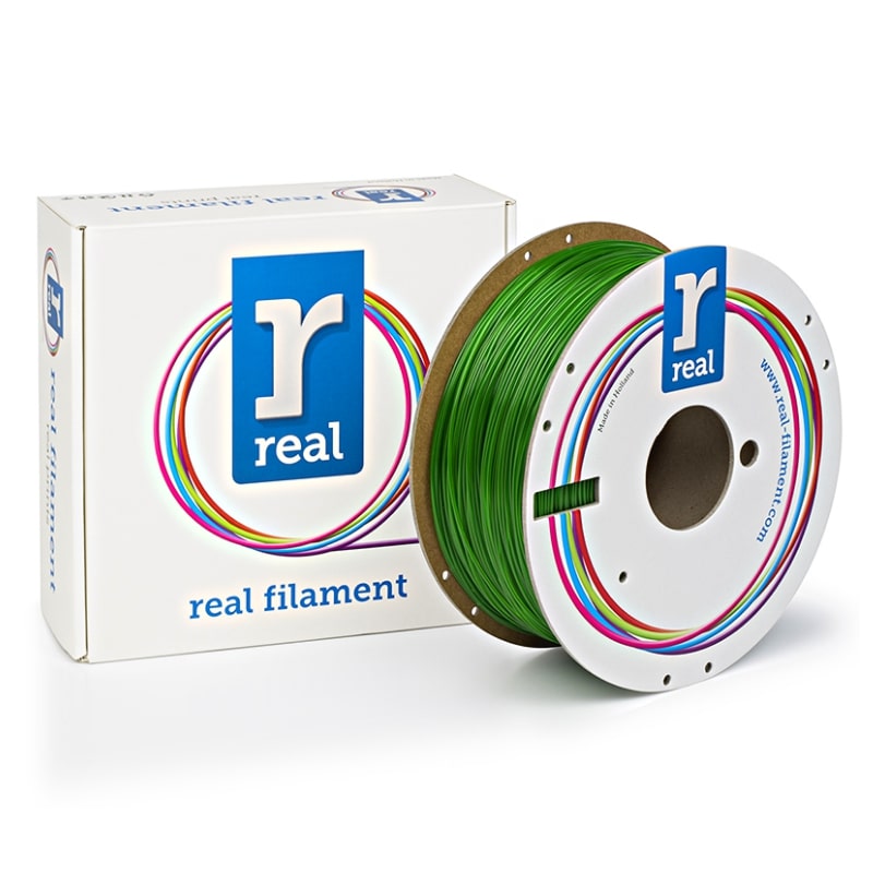 Real Filament – Filamento per stampanti 3D 1Kg PETG 1.75mm verde traslucido