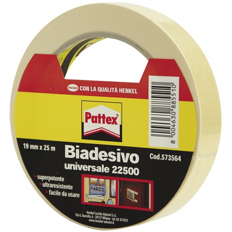 Nastro biadesivo Pattex bianco 715149