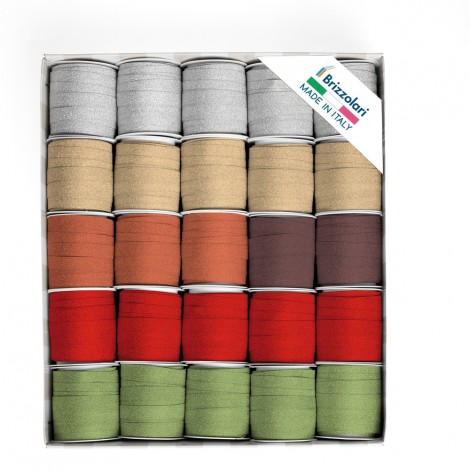 Rocche glitty 10mm x 5mt colori assortiti - 25pz