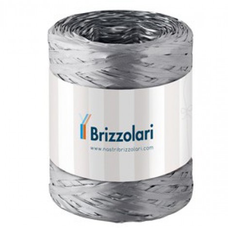 Nastro rafia sintetica 5mm x 200mt colore argento