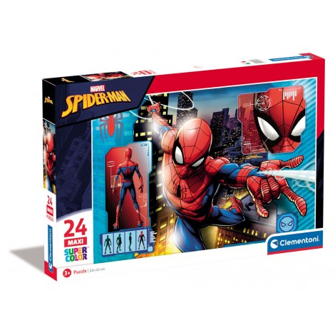 SpiderMan - Puzzle 24pz maxi (dimensione puzzle 62x42cm)