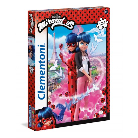 Miraculous LadyBug - Puzzle 104pz super (dimensione puzzle 48,5x33,5cm)