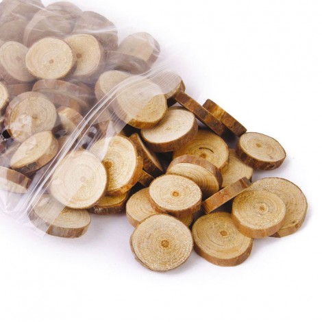 fettine di legno naturale, Ø 10-30mm, 100pz