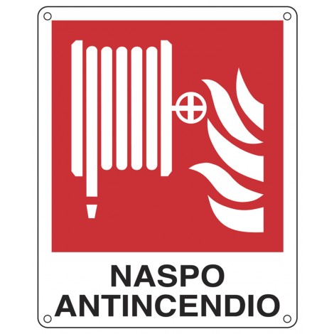 Cartello "Naspo antincendio" 25x31cm  - 1pz