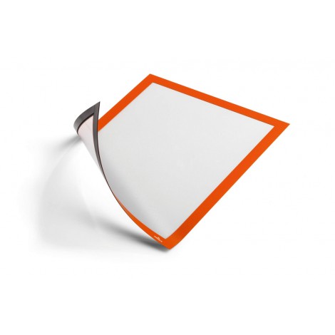 Cornice espositiva a fissaggio magnetico A4 colore arancione
