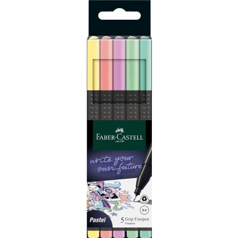 Penna con punta in fibra e inchiostro atossico a base d`acqua, lavabili dalla maggior parte dei tessuti, colori pastello