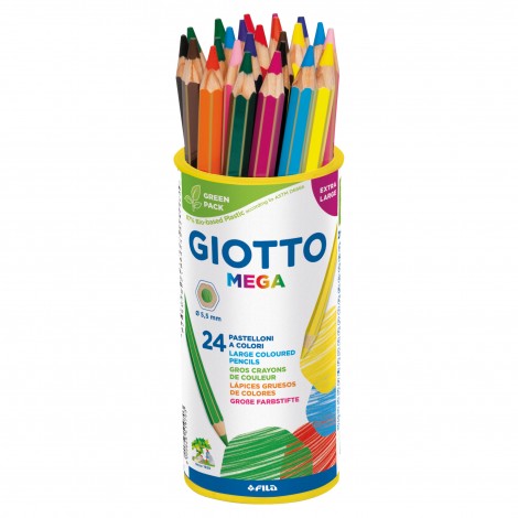 Astuccio con 24 pastelloni giganti