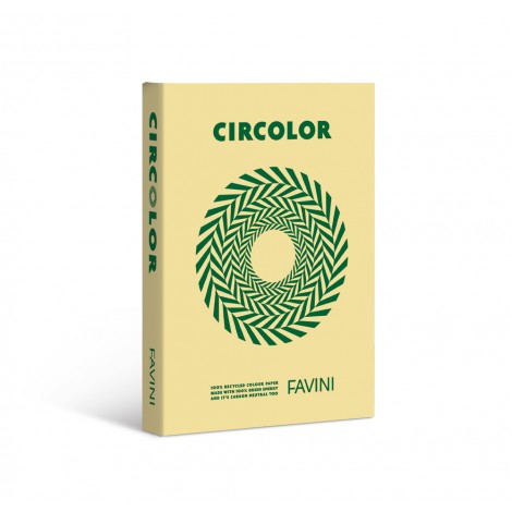 Circolor - Carta A4, 250fg 160gr colore giallo pastello – 1pz