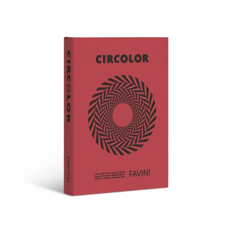 Circolor - Carta A4, 250fg 160gr colore rosso - 1pz
