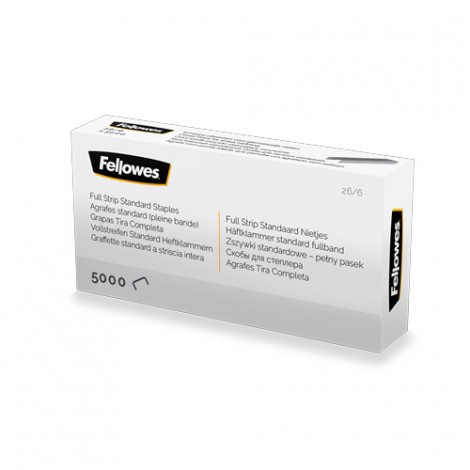 Scatola 5000 punti in filo metallico, lunghezza gamba 6mm, striscia completa