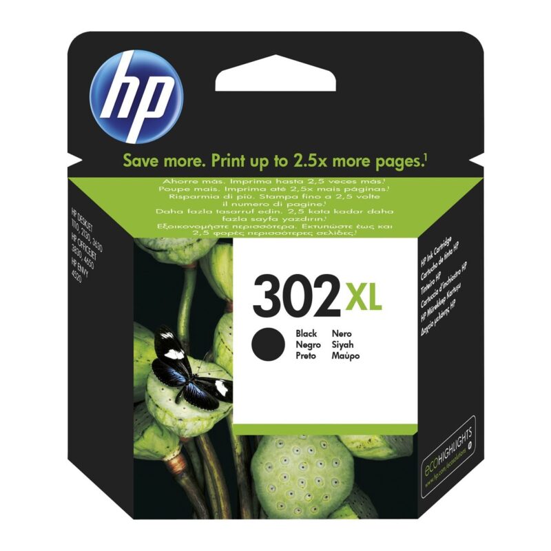 Rigenerato per Hp testina nero 302XL, 8.5ml