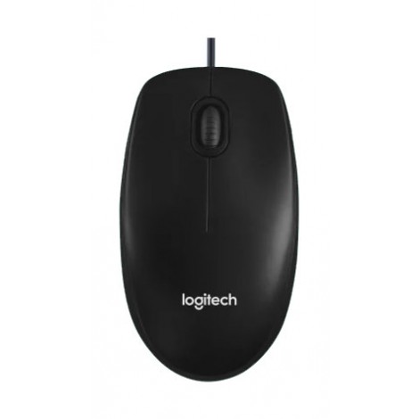 Mouse USB ambidestro con 3 tasti, sensore ottico da 1000 DPI e lunghezza cavo 1,8mt - 1pz
