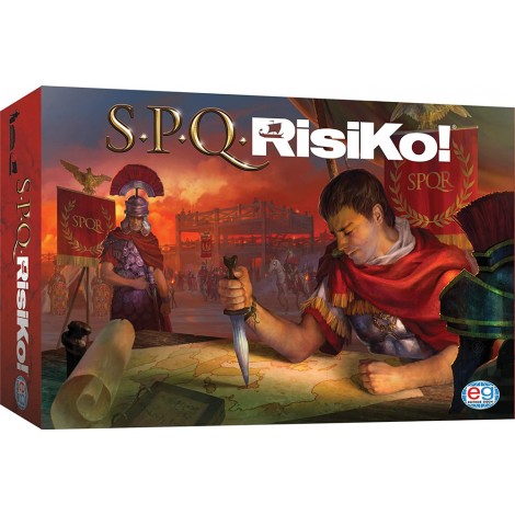 Una nuova versione di SPQRisiKo! più moderna e strategica. Ambientato in un periodo dove Roma sta cadendo in anarchia militare e l`Impero è sull`orlo del collasso: le Province eleggono autonomamente nuovi imperatori, i militari si contendono i territori e i tradimenti sono all`ordine del giorno. Questo clima di instabilità è tutto quello che stavate aspettando! Vestite i panni di un ambizioso generale romano e lottate per l`egemonia sull`Impero. Ingaggiate nuove truppe, varate le vostre triremi per sfidare gli avversari. Costruite nuovi centri di potere. Solo chi saprà amministrare al meglio il proprio esercito diventerà Imperatore del nuovo Impero. Per vincere una partita a SPQRisiKo! dovrete accumulare il maggior numero di Punti Vittoria ottenuti grazie alla vostra presenza in un maggior numero di Province. La Plancia raffigura il l`Impero Romano con 45 Regioni raggruppate in 6 province e 12 Regioni di Mare. Sulla plancia c`è un apposito tracciato segnapunti e una sezione riassunto fase di Rinforzi. Le armate sono composte da miniature in 5 colori a forma di Legionari, Stendardi e Triremi. I centri di potere sono rappresentati da miniature a forma di Arena/Metropoli. Da 2 a 5 giocatori. La confezione include: 1 tabellone raffigurante L`antico Impero Romano, 1 mazzo di carte, 21 gettoni Barbari, 12 gettoni Pirati, 3 dadi rossi, 3 dadi blu, 1 segnalino Primo Giocatore, 12 miniature Metropoli, 5 armate di Legionari, Trireme e Stendardi e 1 Istruzioni.