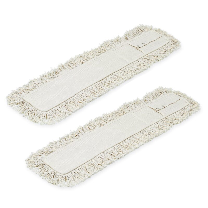 Ricambio per scopa a forbice con frange in cotone, set da 2pz, 100cm