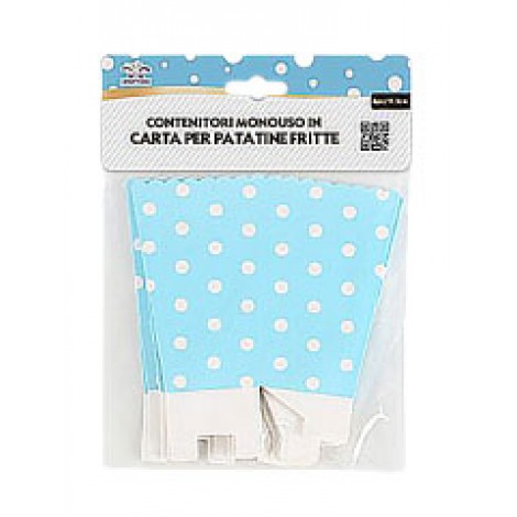 Contenitore a pois, 11,5x5,5x5,5cm - 6pz