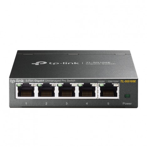 SWITCH 5 PORTE 5 porte RJ45 10/100/1000Mbps DESKTOP. NESSUNA CONFIGURAZIONE RICHIESTA - 1PZ