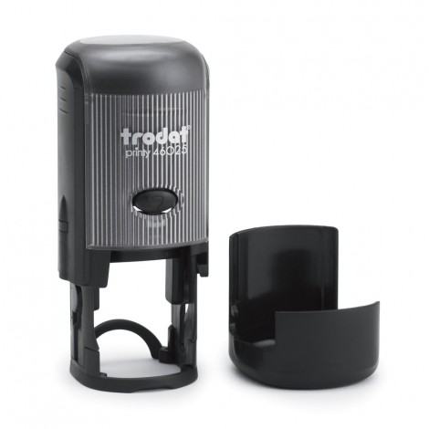 Timbro 4025 autoinchiostrante, dimensioni piastra Ø 25mm, climaticamente neutro e struttura in materiale plastico riciclato - 1pz