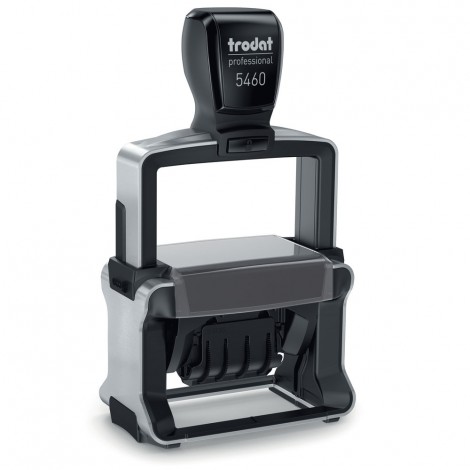 Timbro 5660 autoinchiostrante, dimensioni piastra 56x33mm e altezza caratteri 4mm, struttura in acciaio - 1pz
