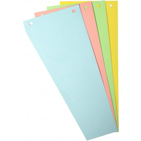 Exacompta Intercalari orizzontali Nature Future, arancione - Divisore in cartoncino, formato 105x240mm, 180gr - 100pz