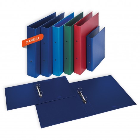Favorit Raccoglitore EUROPA 22x30cm d. 4 cm azzurro a 2 anelli tondi da 30mm, 30x22cm – 1pz