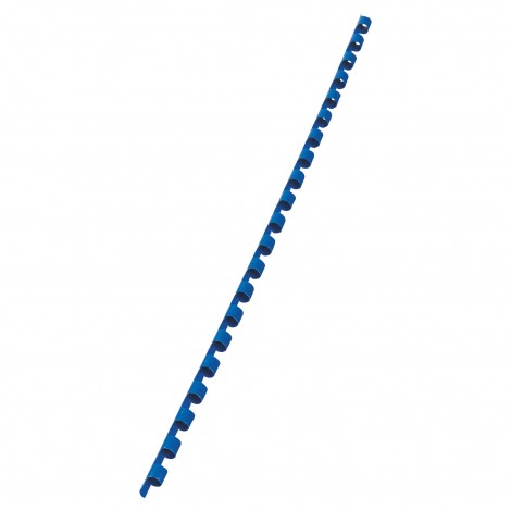 GBC CombBind - Dorsi plastici a spirale per rilegatura formato A4, 21 anelli, rilega fino a 25 fogli dorso 6mm colore blu