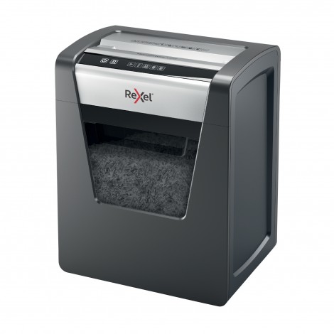 Rexel Momentum X415 - Distruggidocumenti taglio a frammenti 4x40mm, distrugge clip e punti metallici, sicurezza P4