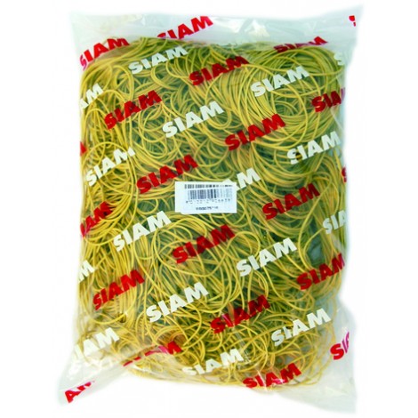 Siam Elastici in gomma 1Kg, Ø 20mm, taglio 1,6mm colore giallo - 1pz