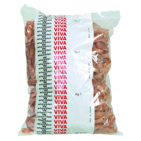Viva Elastici a fettuccia in para naturale 1Kg, Ø 120mm, taglio 5mm - 1pz