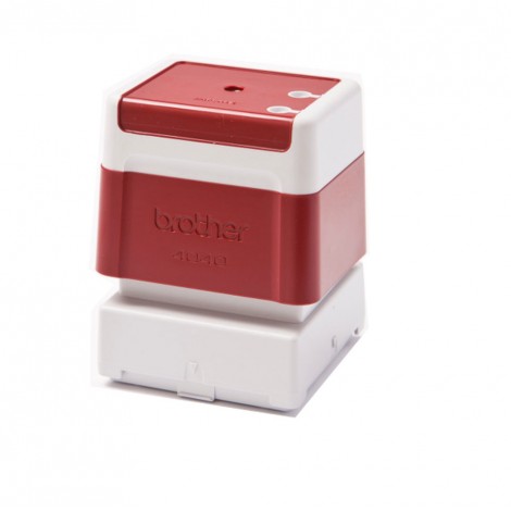 PR4040R6P - Timbro preinchiostrato, formato 40x40mm, per Brother SC-2000 STAMP CREATOR colore rosso - Prezzo singolo, ord. minimo 6pz