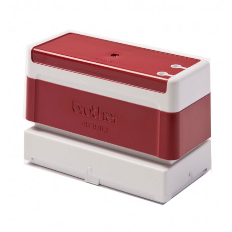 PR4090R6P - Timbro preinchiostrato, formato 40x90mm, per Brother SC-2000 STAMP CREATOR colore rosso - Prezzo singolo, ord. minimo 6pz