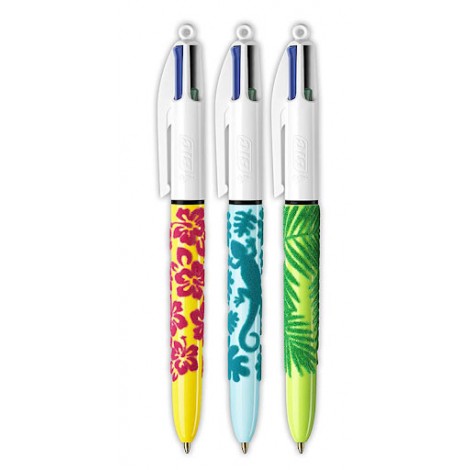 Velours 4 Colours - Penna a sfera, punta da 1mm - 12pz