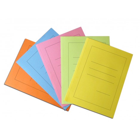 Zaffiro - Cartellina in cartoncino a 3 lembi, rigatura all`esterno, 200gr colore arancione 25x33cm