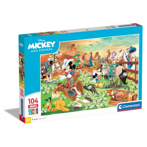 Topolino e amici - puzzle 104pz maxi (dimensioni puzzle 62x42cm)