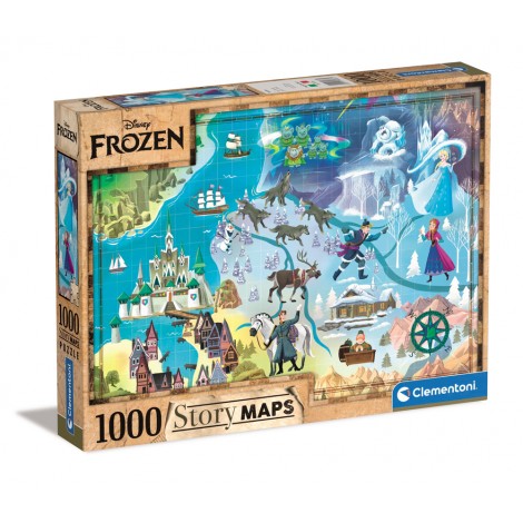 Story maps, Frozen - puzzle 1000pz (dimensioni puzzle 69x50cm)