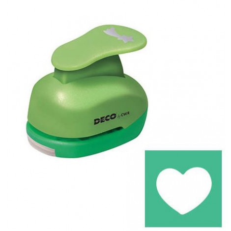 Fustella CUORE 25mm (perforatori) per carta e cartoncino disponibili in molteplici soggetti e misure. le fustelle deco possono essere utilizzate anche dai bambini in assoluta sicurezza in quanto la lama rimane nascosta nella struttura