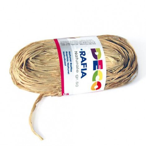 Rafia colore naturale 50gr lunghezza 1,5mt