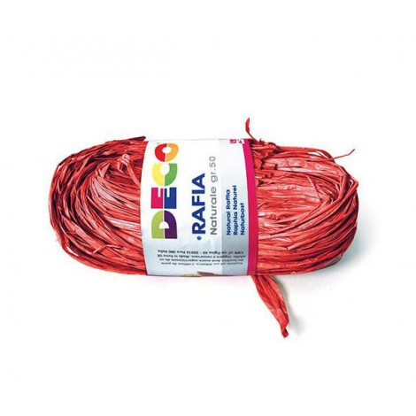 Rafia colore cardinale 50gr lunghezza 1,5mt