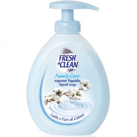 Sapone liquido, fragranza latte e fiori di cotone 300ml
