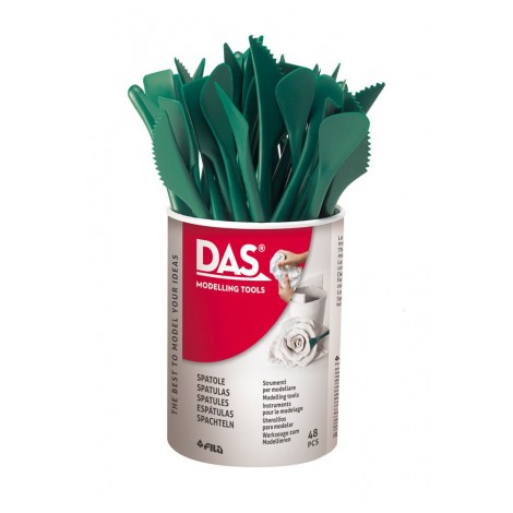 Spatole in plastica per modellare colore verde