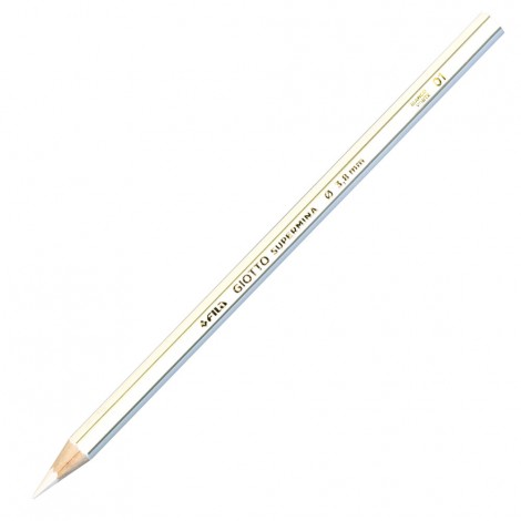 Astuccio con 12 pastelli, forma esagonale e diametro 7,6mm, lunghezza 18cm, mina ricca di pigmenti