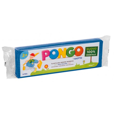 Pongo – Plastilina a base di cera e cariche minerali, senza glutine, non essicca 350gr colore ciano