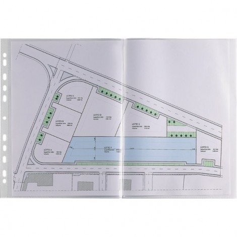 Favorit Buste in PPL forate, finitura liscia, formato utile 42x30cm, confezione da 25pz
