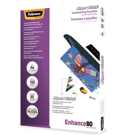 SuperQuick - Pouches A4, finitura lucida, 80 micron - 1conf.