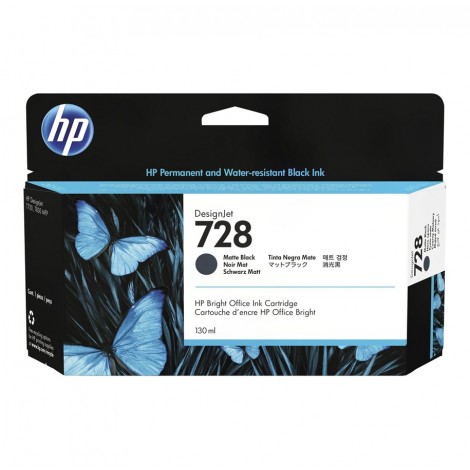 N728 cartuccia nero per HP  DESIGNJET T 830 (130ml) 1pz