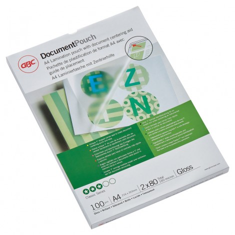GBC Pouches A4, finitura lucida, 80 micron - 1conf.