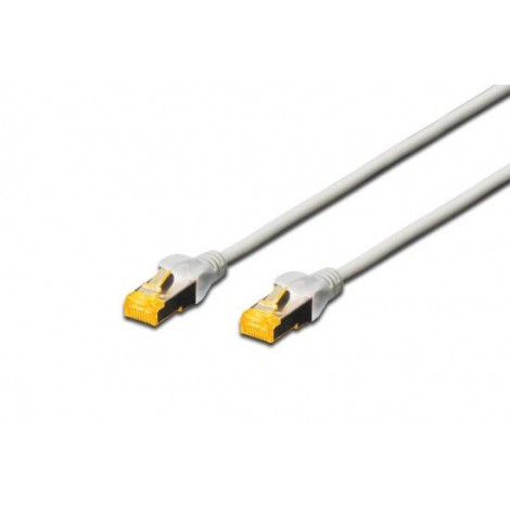 Cavo rete S-FTP cat.6A LSZH 2m - Cavo di rete ethernet 4x2 AWG 26/7 doppia schermatura e LSZH, con 2 connettori RJ45 8 poli, lunghezza 2mt colore grigio - 1pz