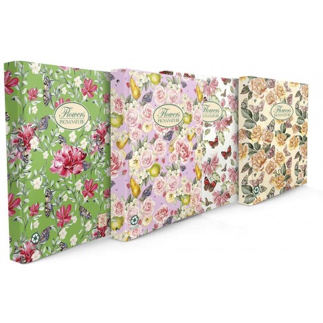 Pigna Registratore protocollo Nature flower dorso 8cm 28,5x35cm - 1pz