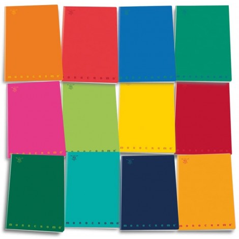 Pigna Monocromo - Maxi quaderno - Punto metallico e copertina in cartoncino da 240gr trattata a vernice A4 foglio bianco - Prezzo singolo, ord. minimo 10pz
