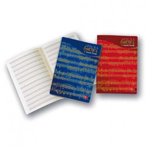Pigna Maxi quaderno - Musica - Punto metallico A4- Prezzo singolo, ord. minimo 10pz