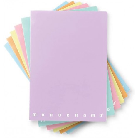 Monocromo – Maxi quaderno – Punto metallico e copertina plastificata opaca righe con margine A4 - Prezzo singolo, ord. minimo 10pz